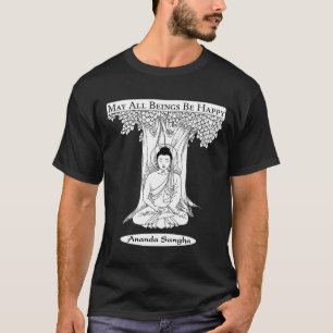 Imagen oscura de la camiseta de Buda