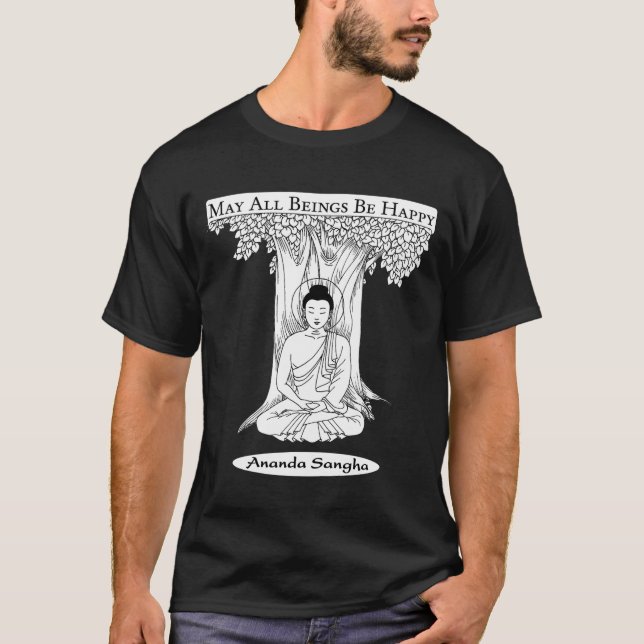 Imagen oscura de la camiseta de Buda (Anverso)