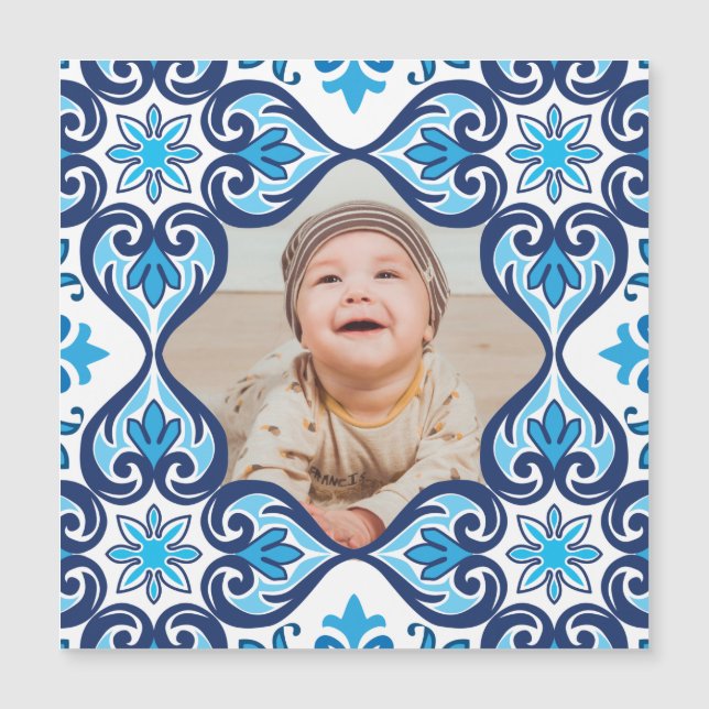 Imagen propia, azules y azules Azulejos (Anverso)