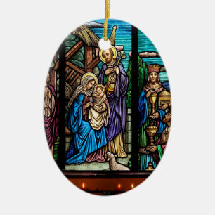 Imagen religiosa para el ornamento oval