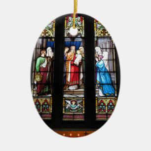 Imagen religiosa para el ornamento oval