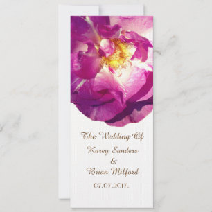 Imagen rosa rosa elegante invitación a la boda