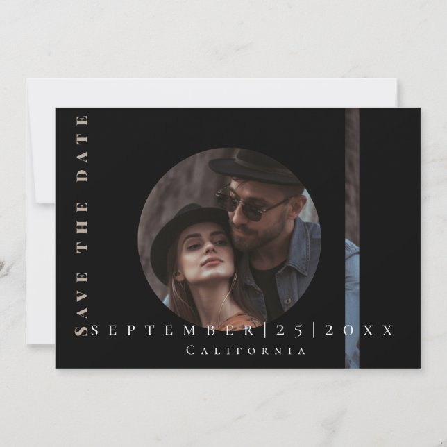 Imagen simple moderna Plano Guardar la tarjeta de  (Anverso)