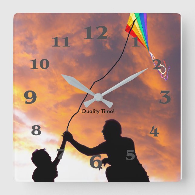 Imagen voladora de cometas para reloj de pared acr (Anverso)