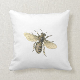 Imágenes antiguas Cojín decorativo Abeja