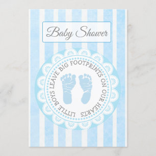 Imágenes azules Invitación Baby Shower para niños