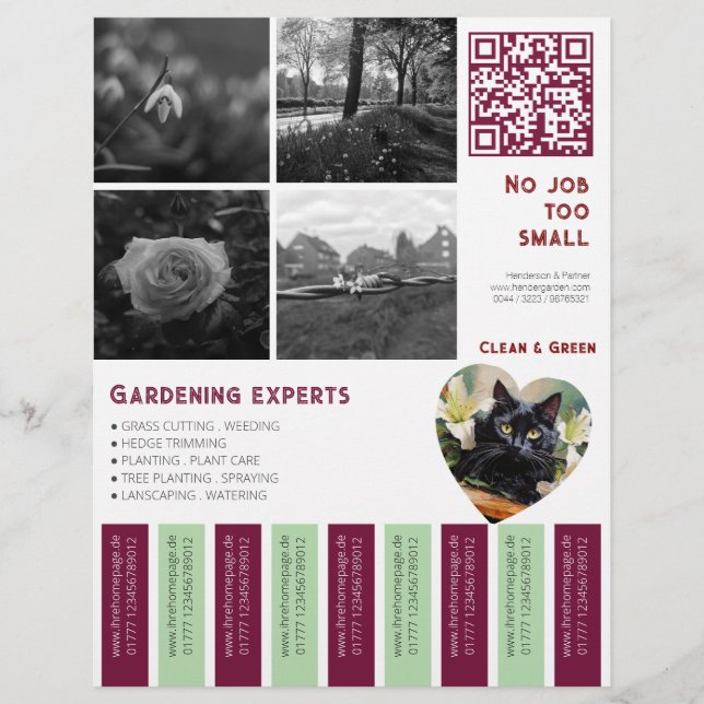 Imágenes cuadradas de folletos para arrancar jardi (Frente)