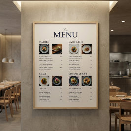 Imágenes de código QR de menú de restaurante clási