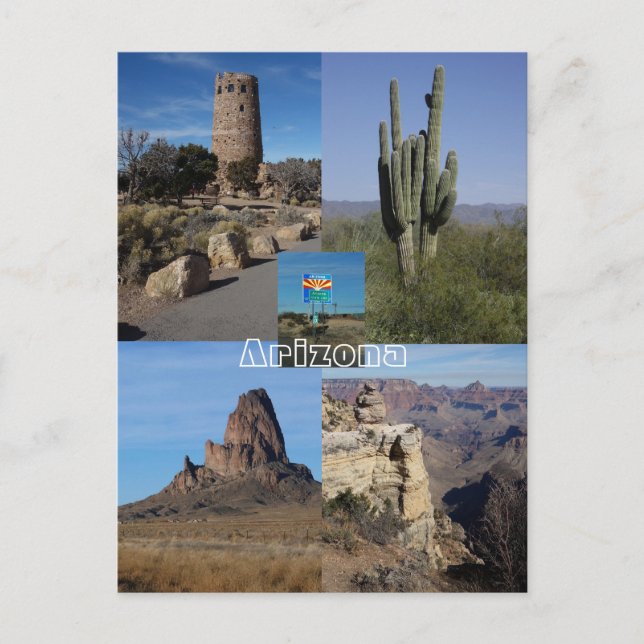 Imágenes de la postal de Arizona (Anverso)