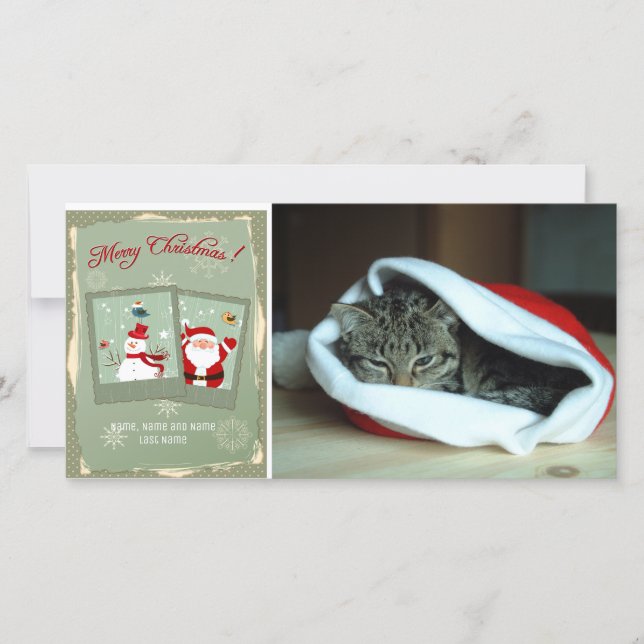 Imágenes de la tarjeta fotográfica de Santa y Fros (Anverso)