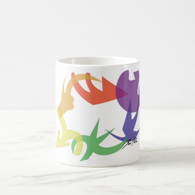 Imágenes del remolino del arco iris: Taza (Centro)