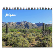 Imágenes escénicas del calendario de Arizona