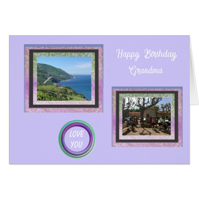 Imágenes fotográficas para tarjeta de cumpleaños d (Anverso (Horizontal))