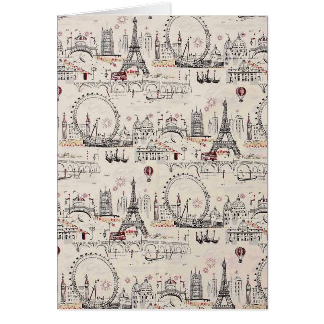 Imágenes negras y blancas del vintage de Europa (Frente)