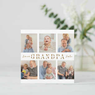 Imágenes personalizadas del abuelo de la tarjeta
