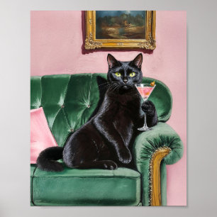 Imágenes sofisticadas de arte en la pared de gato 