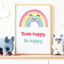 Imagina Feliz Ser Feliz, Impresión de Niños con Me