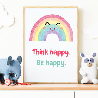 Imagina Feliz Ser Feliz, Impresión de Niños con Me