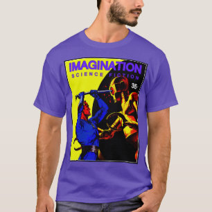 IMAGINACIÓN Ciencia Ficción Pulpa Camiseta