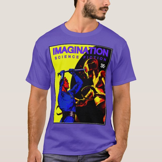 IMAGINACIÓN Ciencia Ficción Pulpa Camiseta (Anverso)