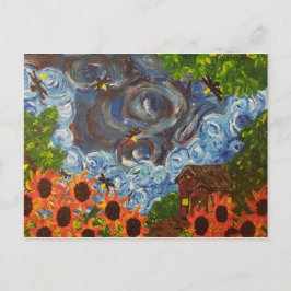 "Imaginado por Van Gogh", imagen de una postal