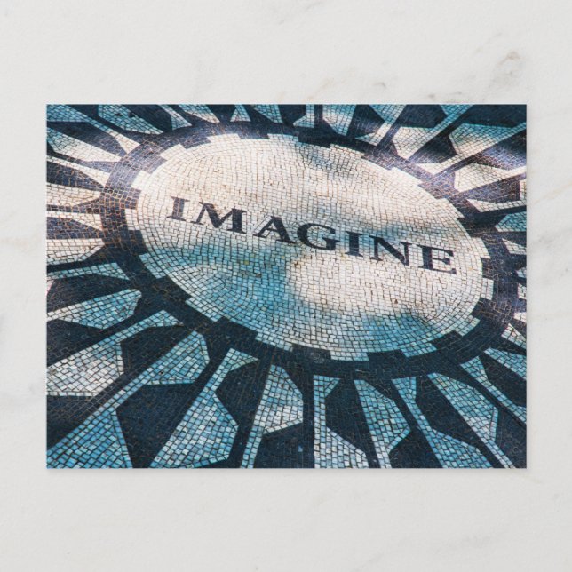 Imagine, postal de NY Central Park (Anverso)