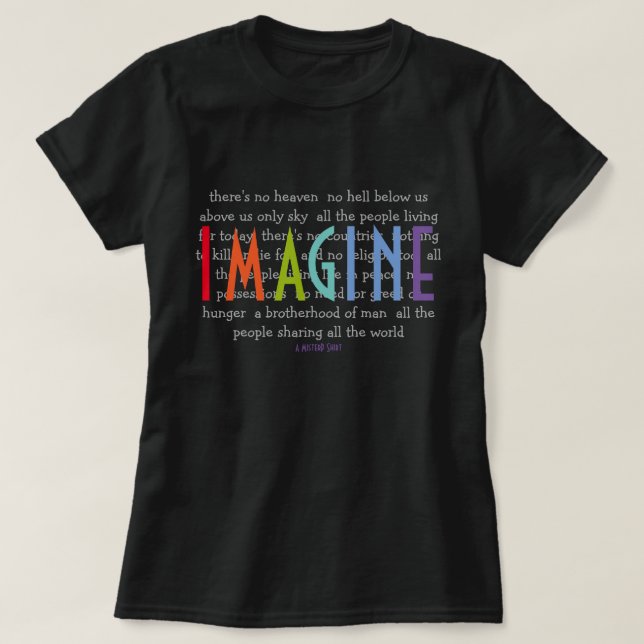 Imagine - Una camiseta de MisterP (Diseño del anverso)