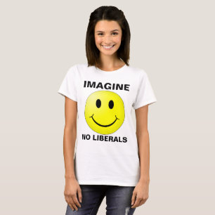 IMAGINEN NO Camisetas LIBERALES