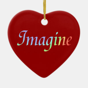Imagínese el ornamento del corazón de los colore