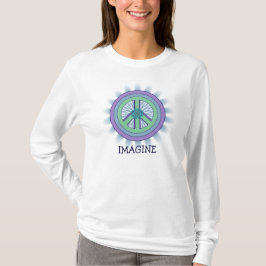 Imagínese la camiseta de Lotus de la paz