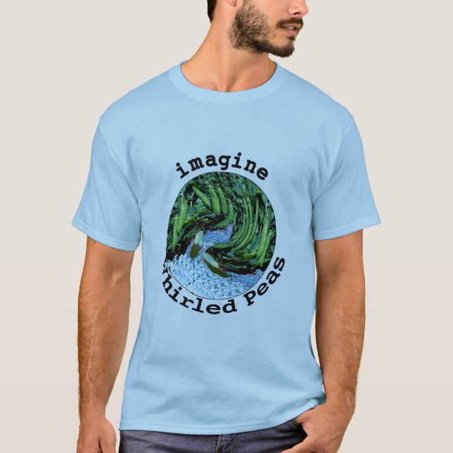 Imagínese la camiseta girada de los guisantes (Anverso)