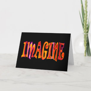 Imagínese la tarjeta de felicitación