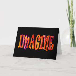 Imagínese la tarjeta de felicitación