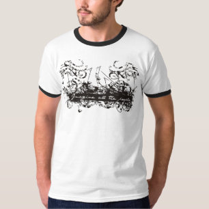 Imagínese toda la camiseta de la música de la