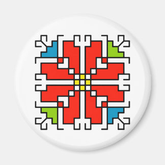 Imán М0041 Magnet Búlgaro motif shevitsa rojo