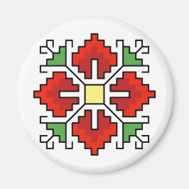 Imán М0061 Magnet Búlgaro motif shevitsa rojo