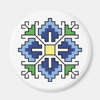 Imán М0065 Magnet Búlgaro motif shevitsa azul