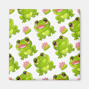 Imán С ute ranas personalizados