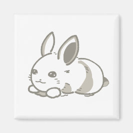 IMÁN モダングレー＆座りうさぎイラストデザイン