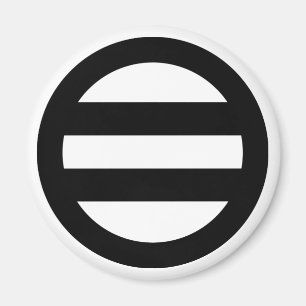 IMÁN 丸 に 二 つ 引 き