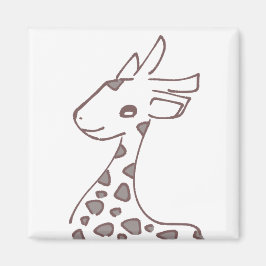 IMÁN 優しいブラウンのきりんデザイン