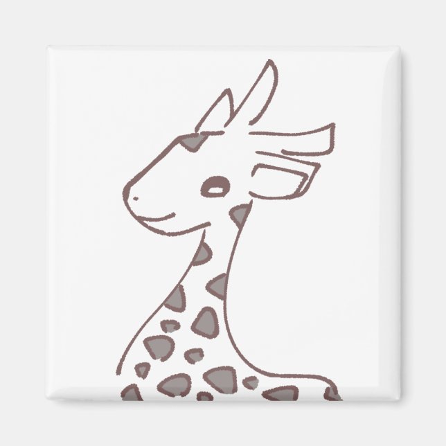 IMÁN 優しいブラウンのきりんデザイン (Frente)