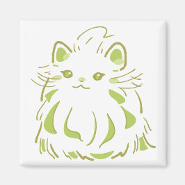 IMÁN 優雅なペルシャ猫とみどりのやすらぎデザイン 