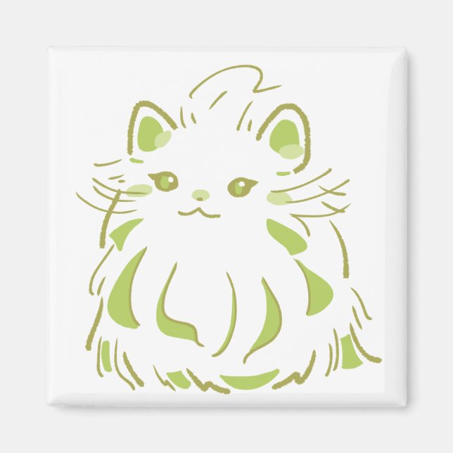 IMÁN 優雅なペルシャ猫とみどりのやすらぎデザイン  (Frente)