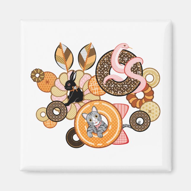 Imán 動 物 と ド・ツ ナ(リ・・・)/Animal y rosquilla (Remake) (Frente)