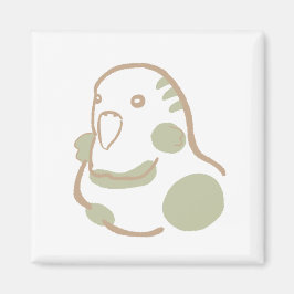 IMÁN 北欧風インコイラスト｜温かみと愛らしさを引き立てるデザイン  マグネット