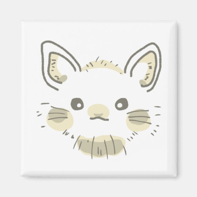 IMÁN 北欧風ネザーランドドワーフうさぎイラスト｜温かみと洗練を兼ね備えたデザイン  マグネット (Frente)