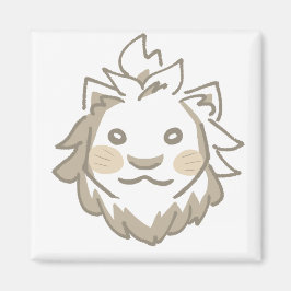 IMÁN 北欧風ライオンイラストマグネット｜温かみと可愛らしさを添えるデザイン  マグネット