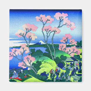 Imán 北 斎 Goten-Yama Hill Hokusai Cherry Blossom Bel