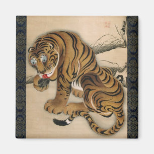 Imán 図 虎, 冲 Tigre 若, Jakuchu